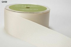 MAY ARTS RIBBONS~GROSGRAIN~PURE IVORY~1 & 1/2 INCH X 1 YARD!