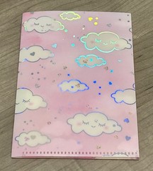 New Happie Scrappie Mini Pink Clouds Sticker Folder