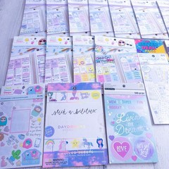 Huge Lot of 20 Scrapbooking Stickers, Sweet Kaiwaii, Shine, Recollections + More