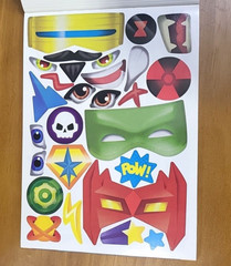 Create your own superheroes and villains stickers