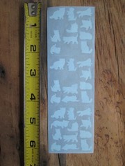 Vintage Sandylion Cat Sticker Sheet Lot Stickers Tiny Kittens Kromekote Square