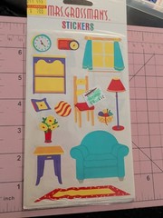 Vintage Mrs Grossman’s Stickers Furniture Chair Window Lamp 3 Sheets New Pack