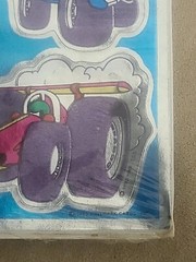 Vintage 80s Fun Foil Shinies Stickers Hallmark Race Cars Monster Truck Jeep