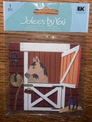 RARE Jolees Horse🐴Stable Barn Farm Ranch Shoes Hay Feeding Scrapbook Stickers