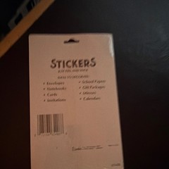 Christmas Stickers Multicolor Self-Adhesive Peel & Stick, 36 Sheet, Naughty