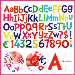 544 Pcs Colorful Letter Stickers Self Adhesive Alphabet 1 Inch Bright Color