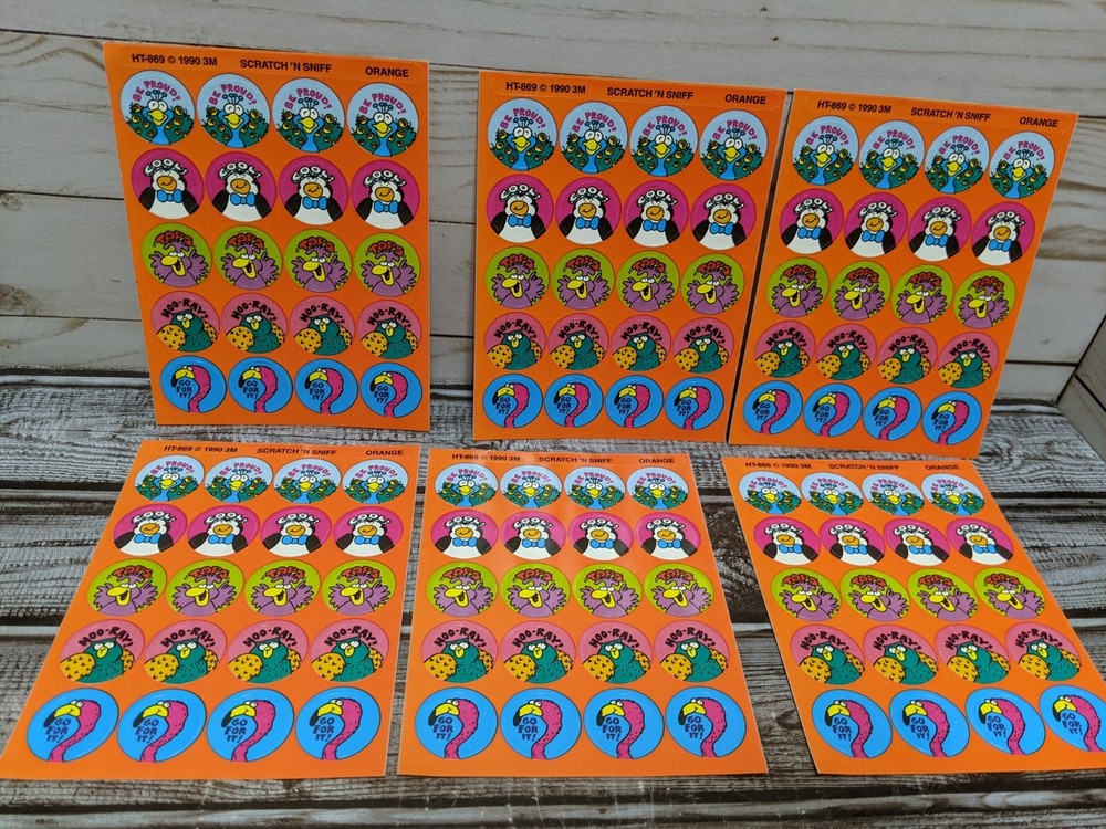 Scratch N Sniff Orange Stickers 3M