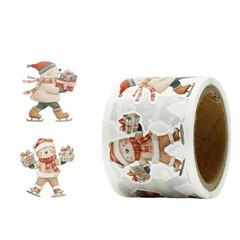 Christmas Sticker For Gift Box Decoration Secure Adhesive Seal With Festive