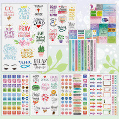 48 Sheet 1419 Pieces Christian Stickers Bible Stickers Motivation Scripture Plan