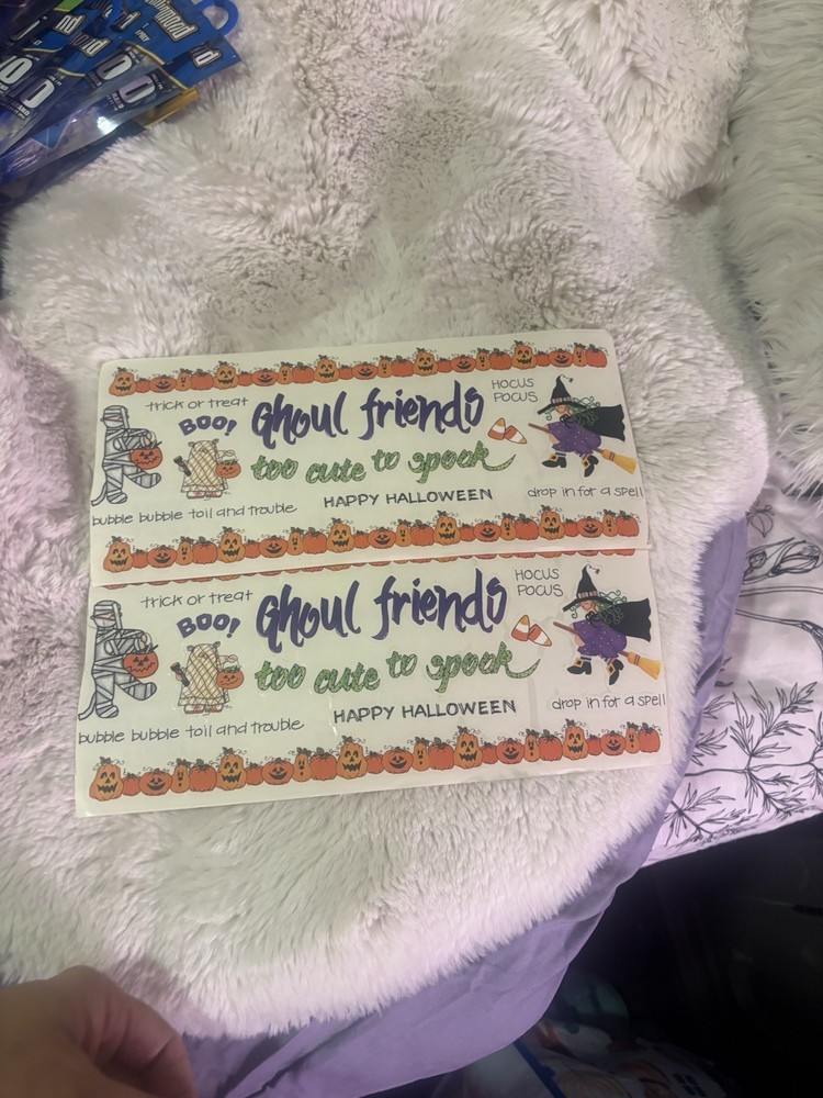 Halloween Ghost Pumpkin Witch Mummy Ghost House All My Memories Stickers