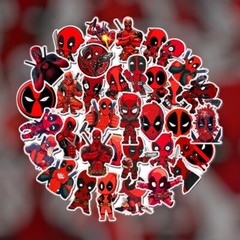 Deadpool Stickers Skateboard Vinyl Laptop Luggage Decals H20 Flask Sticker 35pc