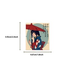 50Pcs Japanese Traditional Culture Stickers Japan Travel Decals Anime GirlSti…