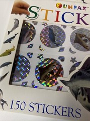 Funfax Under The Sea Stickers 150 Count Sharks Sea Life Holographic Stickers
