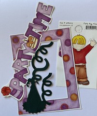 PARTY BAG FRIEND Die-Cut Set (7pc)My Mind Eye•Sticker•Party •Frame•Confetti•Cake