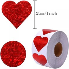 1000PCS Glitter Red Heart Sticker,1 Inch Love Heart Shaped Envelopes Sealing …