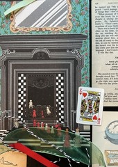 Alice in Wonderland Ephemera Lot Book Pages Playing Cards Some VTG 130 pieces