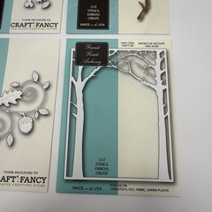 Memory Box Dies LOT of 6 Leaf Frame Branch Oak Autumn Border Forest Archway