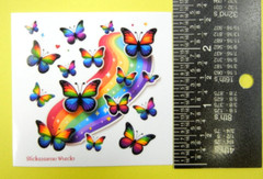 Rainbow Butterflies Mini Sticker Sheet