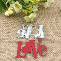 Love Word Heart Valentine’s Day Metal Die Cutting Cut Dies