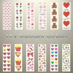 Mrs Grossman’s HELLO LOVE Super Sticker Pack – 21 Sticker Strips – 420+ Stickers