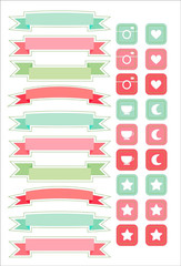 Essentials Planner Stickers for Dotted Journals (Set of 550+ Stickers. Great for