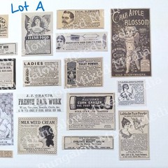 BEAUTY 24pc LOT A Junk Journal Ephemera Paper Pack Vintage Ads Collage Art