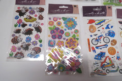 Lot of 9 Packages of Sticko Stickers, NIP, Boys Toys, Lady Bugs, Garden Party +