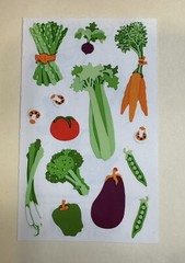 Mrs. Grossman stickers- You Choose -Food Kitchen Cooking Eating Utensils Flowers
