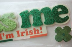Paper House Productions ~KISS ME I’M IRISH~ Title 3D Sticker; ST. PATRICK’S DAY
