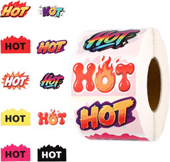 1000Pcs Rave Hot Stickers for Music Festivals, Flame Fire Labels | Colorful
