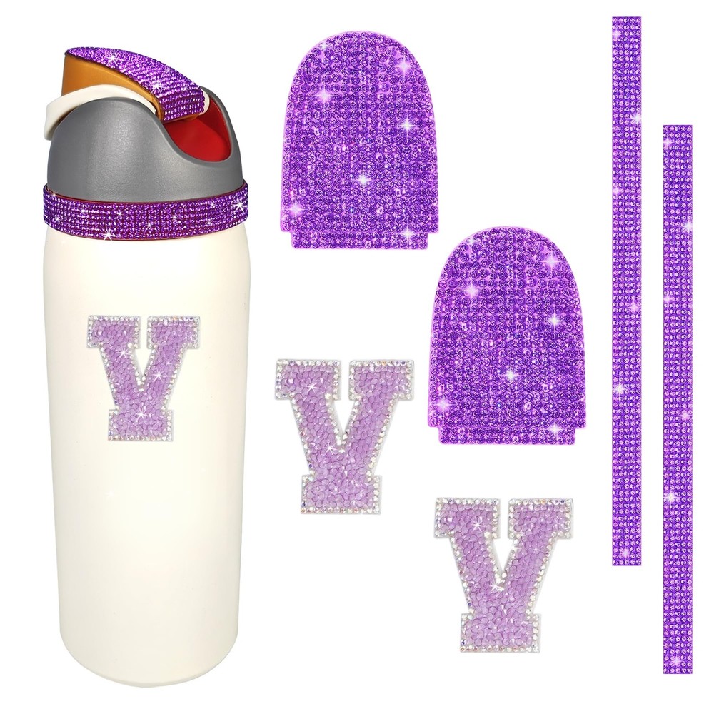 Mengayadi Owala Rhinestone Sticker V Purple