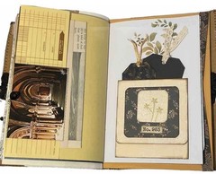 Junk journal Summer Boys Fishing Dogs Yellow Black Keepsake Book Handmade New