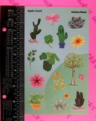 Horiechaly Apple Scented Scratch & Sniff Various Plants Stickers