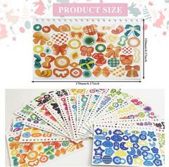 2500PCS Kpop Photocard Stickers – Glitter, Butterfly, Heart, Ribbons Deco Stick