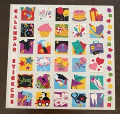 Vintage Mrs. Grossman’s Stickers-6 x 6-Easter, Halloween, Ark, Calendar 4 sheets