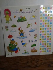 Miss Elizabeth’s rainy day and letters Scrapbook Stickers – Acid & Lignin Free