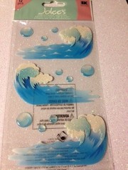 JOLEE’S DIMENSIONAL STICKERS WAVES – OCEAN WAVES – BEACH WATER SEA WAVES 3D NEW