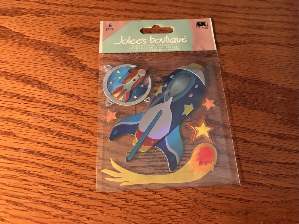 Jolee’s Space Ships Rocket Outer Space Scrapbooking Stickers
