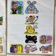 Vintage Cool Graphics Stickers Partial Sheets Retro
