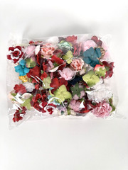 Lot of Loose Artificial Flowers Various Crafting, Card Making, Sewing, Scrapbook