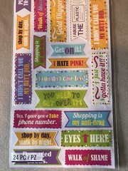 Sassy Teen Phrase Stickers By Sticko, Includes 24 Stickers~Brand New In Package!