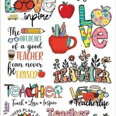 Violette Stickers Teachers Rule Sticker Sheet Back to School Appreciation Gift