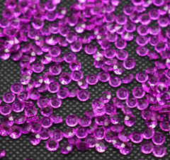 2000 Hot Pink Acrylic 4mm Diamond Confetti Wedding Deco Supplies Table Scatter