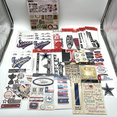 Sports Scrapbooking Sticker Lot School Cheer Football Texas New Mixed