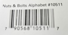 Karen Foster Design Stickers (6” x 9” Sheets) Nuts & Bolts Alphabet