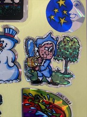 Lot of Vintage BJ ’ Sticker of the Month Club 1983 1984 Prism plus I love LA