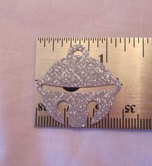Martha Stewart Silver Metallic Jingle Bell Punches 25 Punched Pieces