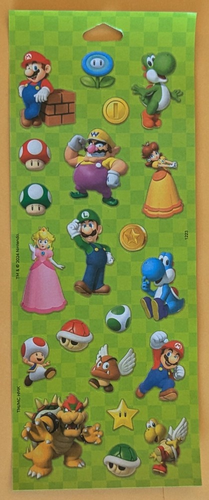 Super Mario Sticker Sheet