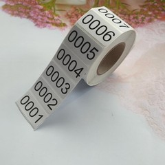 1000 Count Numbered Stickers Roll – Self Adhesive Waterproof Labels for Organizi