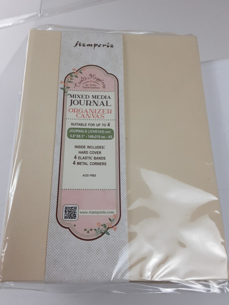 NEW Stamperia Create Happiness Mixed Media Journal Organizer Canvas 5.8×8.3
